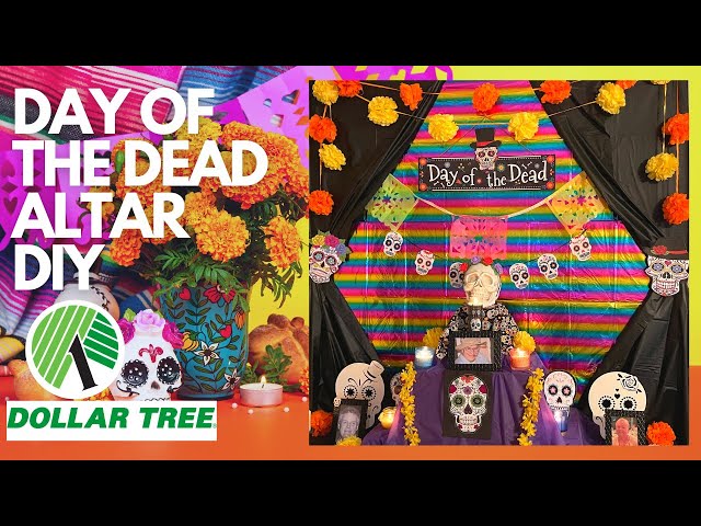 DAY OF THE DEAD Altar DIY Día de los Muertos (Dollar Tree) Hacks
