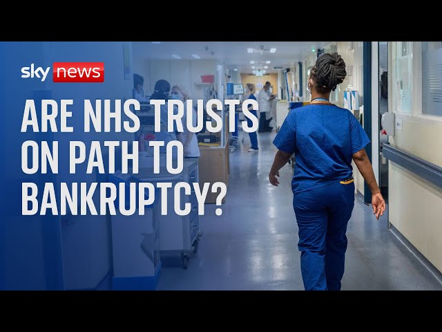 Local NHS bodies on track to spend £4.9bn more than planned, Sky News has found