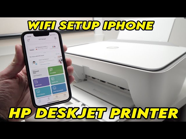 Connect iPhone to HP Deskjet 2700 & 2600 Series Printer Over Wi-Fi  FULL SETUP