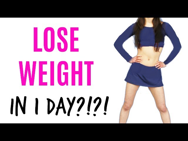 How to LOSE WEIGHT in 1 DAY?!