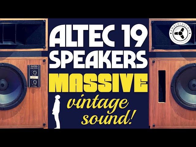 ALTEC 19 speakers: Massive vintage sound!