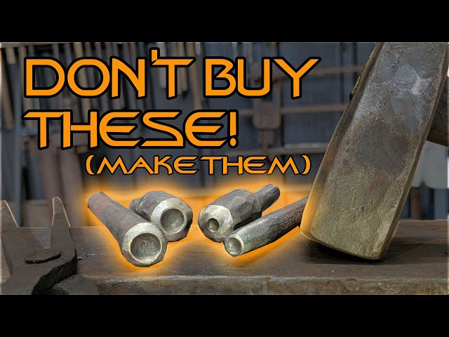 DIY Blacksmiths Rivet Setters from Sucker Rod