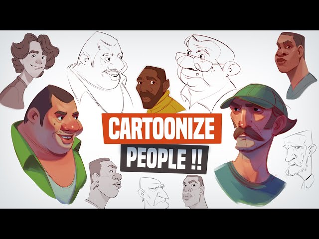 How to Cartoonize People From Photo References | Procreate