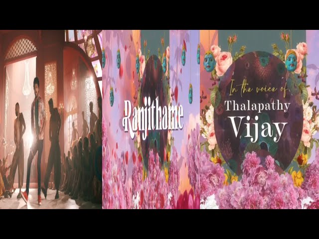 Thalapathy vijaya and Rashmika varisu movie Ranjthame song promo
