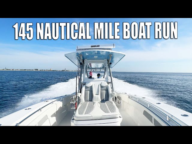 145 Nautical Mile Boat Run From Hillsboro Inlet to Lower Florida Keys