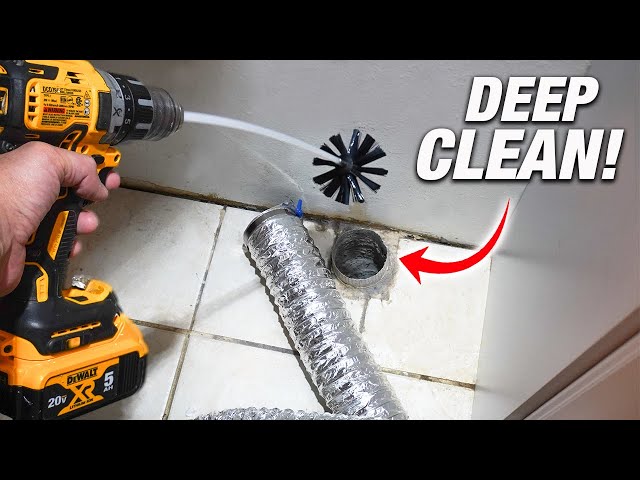 How To SUPER CLEAN Your Dryer Vent Duct! EASY DIY!