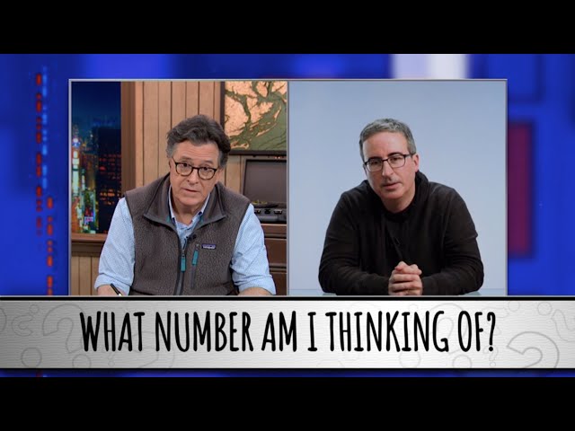 John Oliver Takes The Colbert Questionert