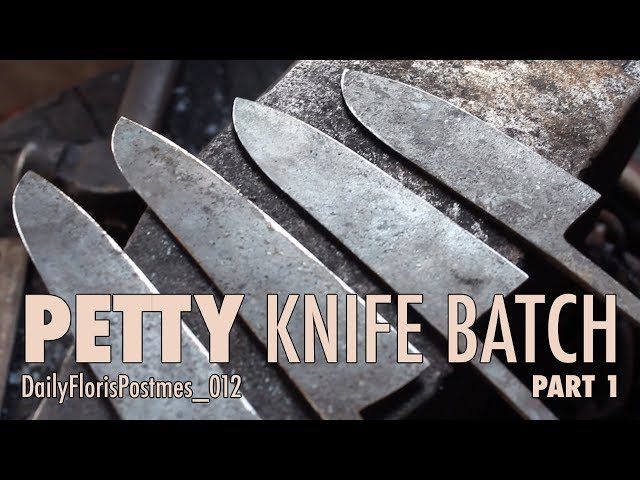 Forging a batch of PETTY knives! ~ Petty Batch part 1