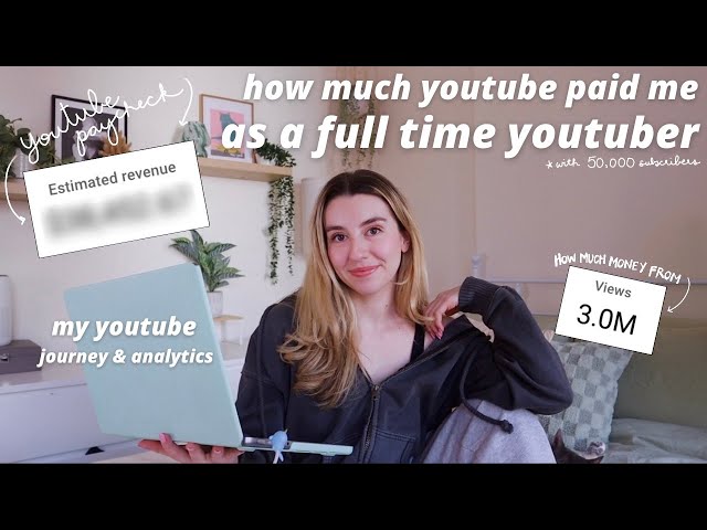 how much youtube paid me for a year as a full time youtuber | my analytics with 50K subscribers