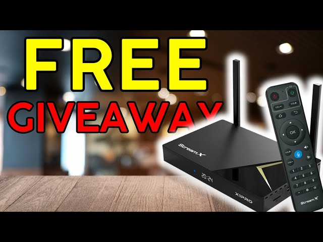 Android TV Box FREE Giveaway | StreamX X1Pro