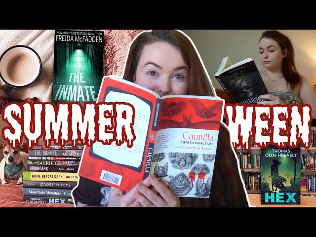 i read 9 books in 1 week & lived my best spooky life 👻 SUMMERWEEN READING VLOG