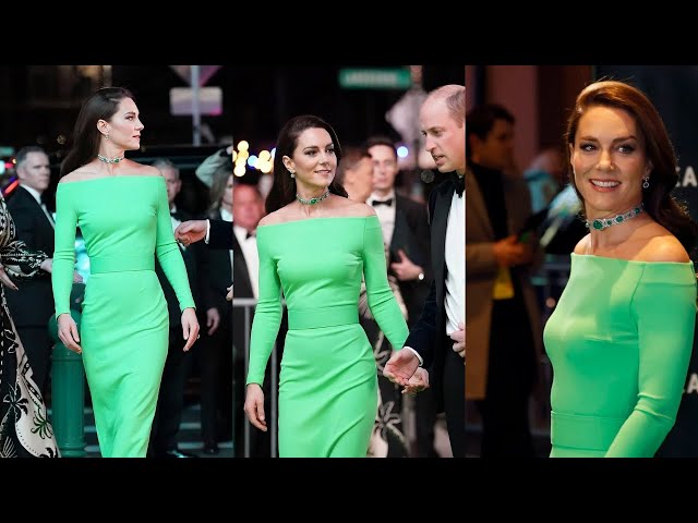 Princess Kate dazzles in rented neon green dress at Earthshot Prize gala