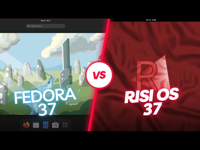 Fedora 37 VS risiOS 37 (RAM Consumption)