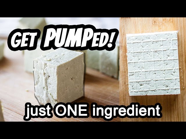 SOY-FREE TOFU that makes ITSELF! // ONE ingredient (&water) high protein, low carb