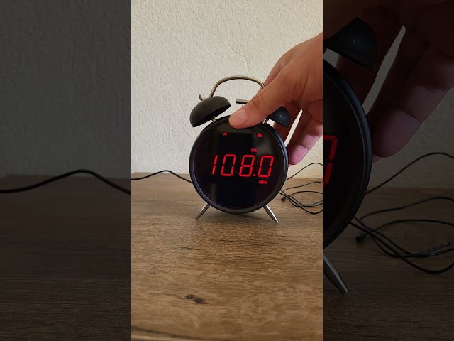 Mebus Digital Bell Alarm Clock with FM Radio
