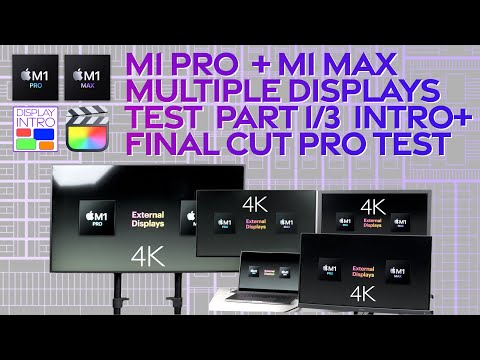 M1 PRO/MAX Multiple Displays Multitasking.