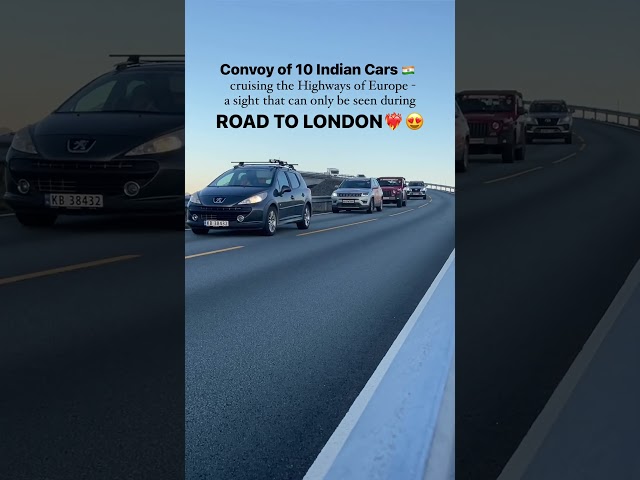 Convoy of 10 Indian cars cruising the highways of Europe | Road to London  #adventureonwheels