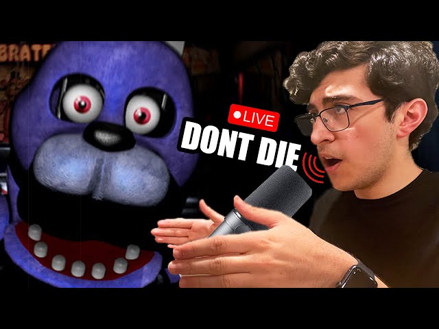 Can You Beat FNAF 1 By ONLY Using Your Voice?? LIVE 🔴