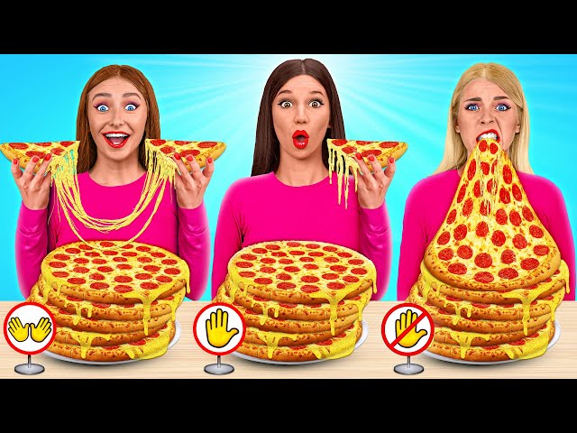 No Hands vs One Hand vs Two Hands Eating Challenge | Funny Food Situations by TeenDO Challenge