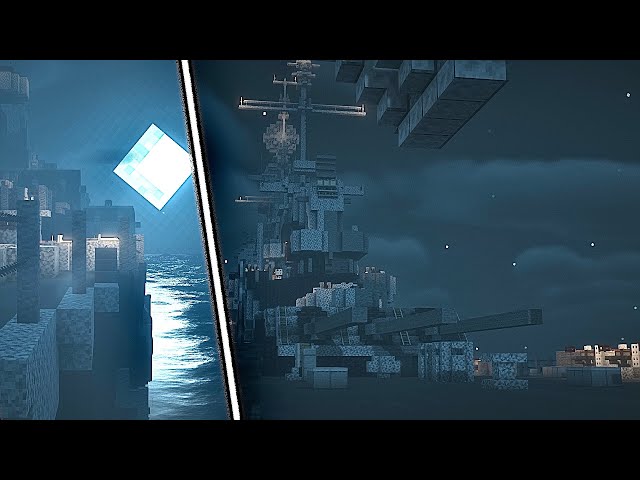 WALKING ON SHIP IN MIDDLE OF THE OCEAN DURING FOOL MOON IN MINECRAFT