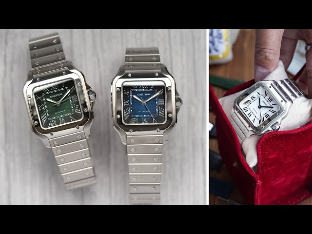 Cartier Santos Green, Blue or White? FAQs and Review