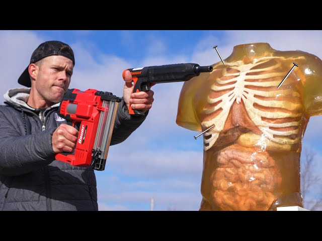 Nail Guns vs Human Torso, Are Action Movies Lying To Us?!