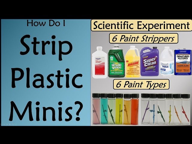 Paint Stripping for Plastic Minis? Head-to-Head Testing of Six Cleaning Solvents!