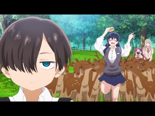 Deer chasing Yamada and Ichikawa
