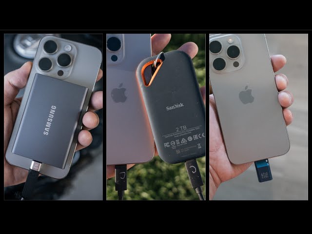 iPhone 15 Pro: External SSD VS Thumb Drive