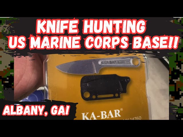 US Marine Corps Base Knife Shopping + Custom Sheath & Surprise Gift!