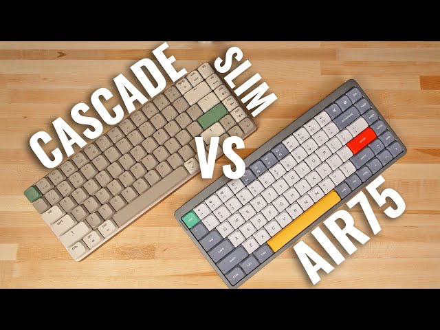 NuPhy Air75 vs AZIO Cascade Slim - 75% Low Profile Keyboard Comparison