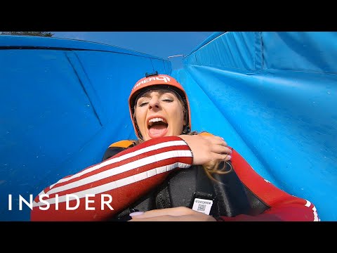 Riding Down A 55-Foot Waterslide + Olympic Bobsledding In Austria  | Travel Dares S2 Ep 3