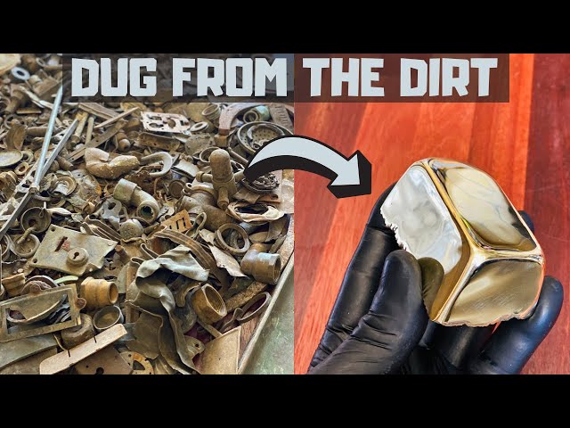 Buried Metal Melt Down - Ancient Plaque Casting - ASMR Metal Melting - Trash To Treasure - Detected