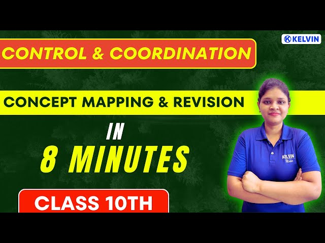CONTROL AND COORDINATION in 8 Minutes | Science Chapter 7 | Class 10th CBSE Board