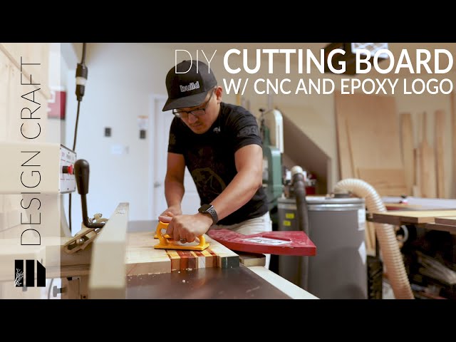 Hardwood Cutting Board with Logo // Woodworking // How to