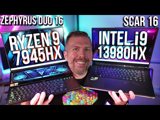 Ryzen 9 7945HX (Duo 16) vs Intel i9-13980HX (Scar 16) Benchmarks! How to Undervolt Ryzen 9 7945HX!