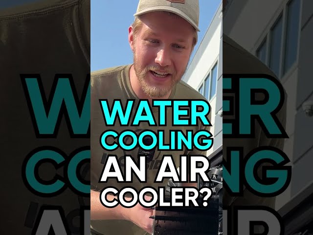 Why Water Cooling an Air Cooler makes sense #SHORTS #pcbuilding #pcgaming