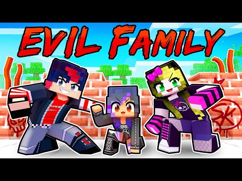 Adopted by the EVIL FAMILY in Minecraft!