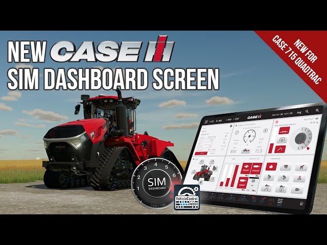 *NEW* Case 715 Quadtrac - Sim Dashboard Screen - FS22