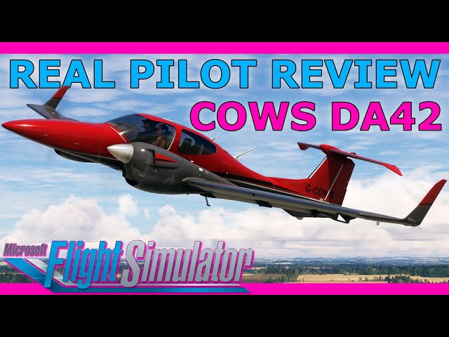 NEW Detailed Twin! COWS DA42 Full Flight and Review with a Real Airline Pilot