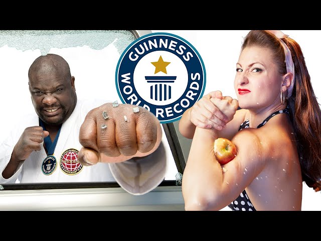 eight minutes of things getting smashed - Guinness World Records