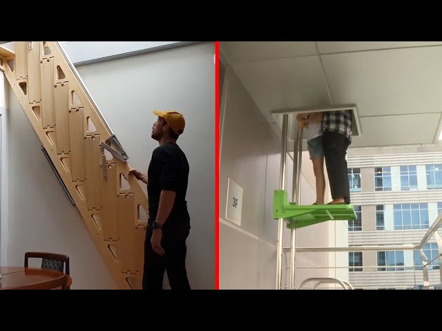 INCREDIBLE Elevators And Folding Stairs | Cool home Designs and inventions
