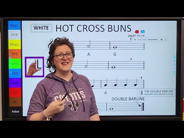 1 white belt - Hot Cross Buns