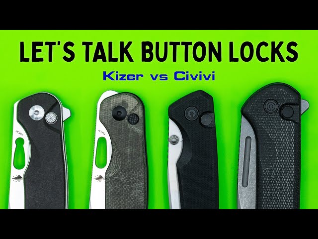 Civivi vs Kizer Button Lock Knives - Let's Take a Closer Look!