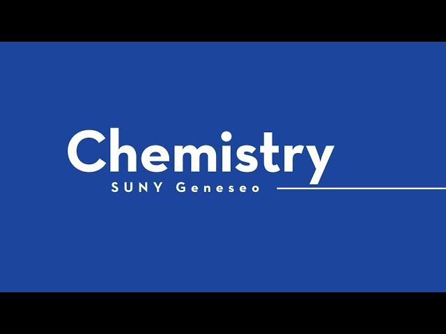 Chemistry at SUNY Geneseo