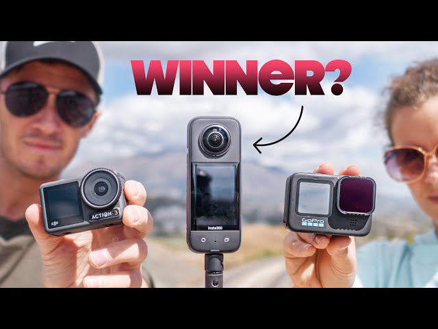 Insta360 X3 vs DJI Action 3 and GoPro 11 // Is Insta360's HYBRID Action Camera Better?!