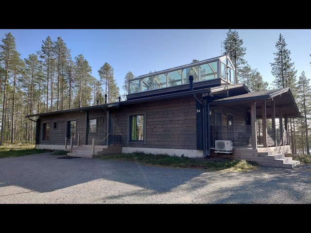 " Il grande cottage in legno con il tetto di cristallo nella taiga finlandese " - GD Lapland