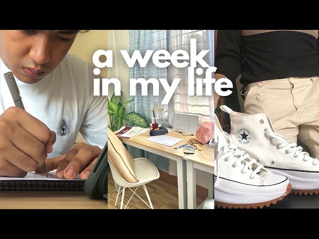 A WEEK IN MY LIFE📚: Engineering Student Study Vlog, First Youtube Sweldo, Converse Run Star Hike