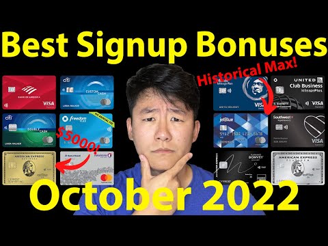 BEST Credit Card Sign-Up Bonuses | October 2022