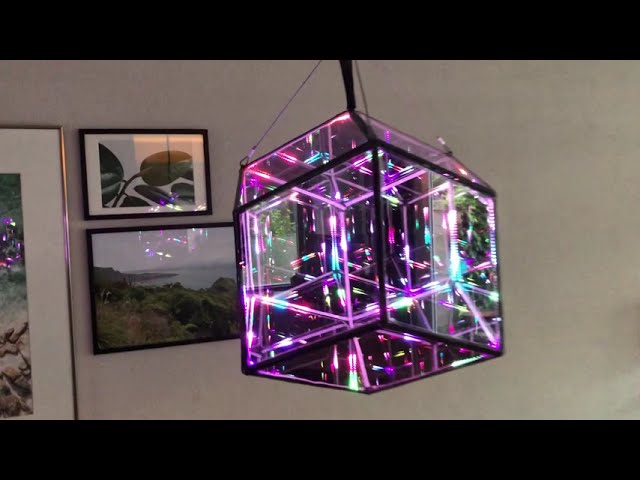 Infinity mirror Rhombic dodecahedron esp32 I2S 2040 x WS2812C (2020mm) LEDS